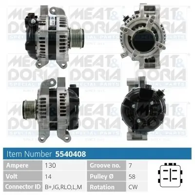 Hit cenowy Alternator MEAT & DORIA 5540408