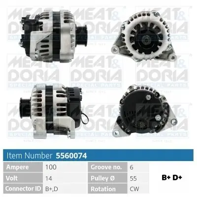 Promocja Alternator MEAT & DORIA 5560074