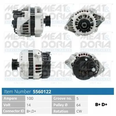 Oferta czasowa Alternator MEAT & DORIA 5560122