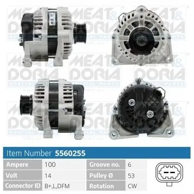 Tylko dziś Alternator MEAT & DORIA 5560255