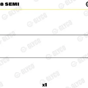 Tuleja, dźwigienka zaworowa GLYCO 56-2698 SEMI Rabat