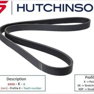 Pasek klinowy wielorowkowy HUTCHINSON 560 K 3 Ograniczona ilość