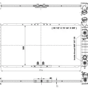 Chłodnica, układ chłodzenia silnika NRF 56001 Darmowa dostawa
