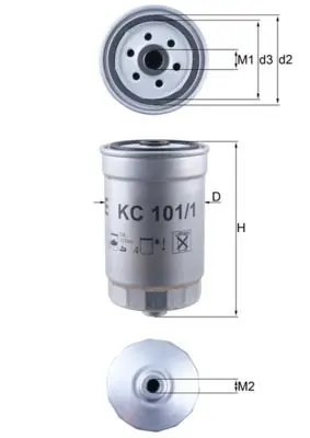 Cena promocyjna Filtr paliwa MAHLE KC 101/1