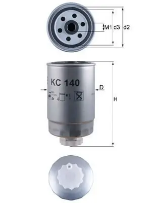 Filtr paliwa MAHLE KC 140 Niska cena