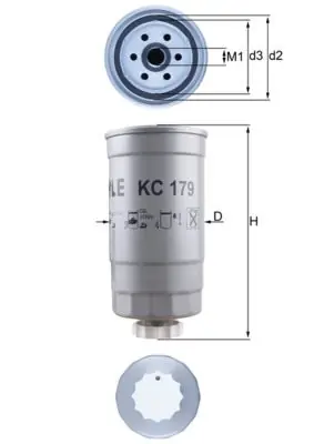 Filtr paliwa MAHLE KC 179 Super okazja