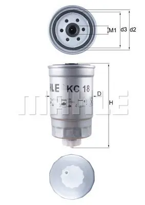 Wyjątkowa oferta Filtr paliwa MAHLE KC 18