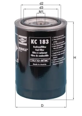 Filtr paliwa MAHLE KC 183 Oferta limitowana