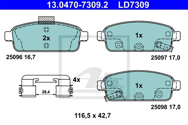 Do wyczerpania zapasów KLOCKI HAM.CERAMIC TYL ZAFIRA III 11-